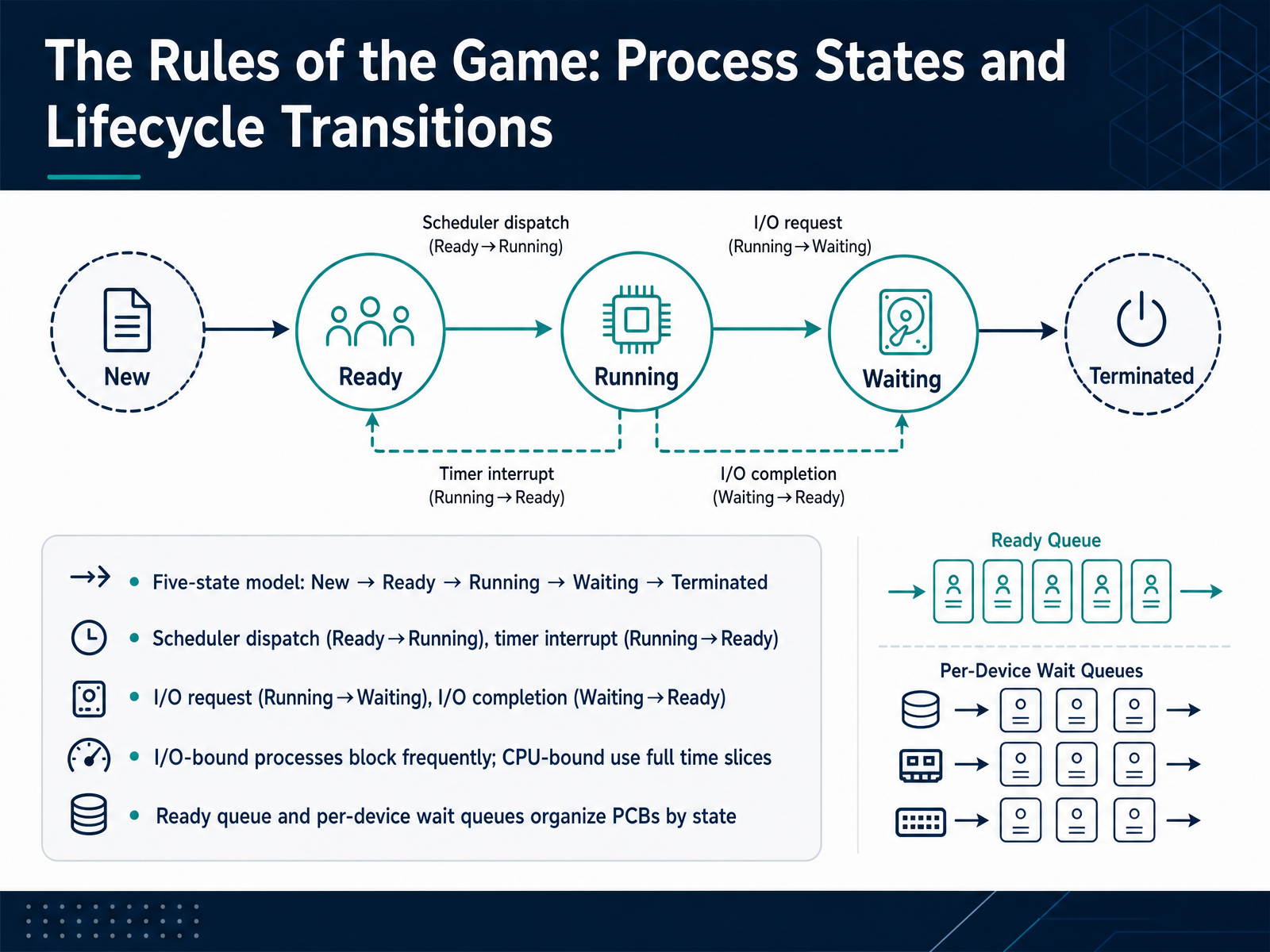 The Rules of the Game: Process States and Lifecycle Transitions