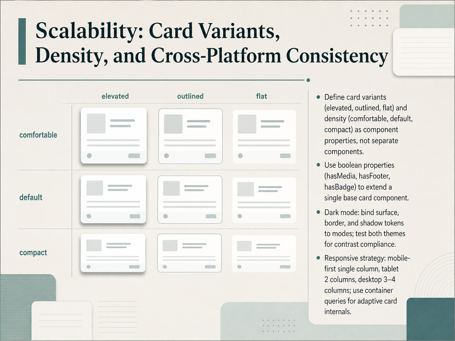 Scalability: Card Variants, Density, and Cross-Platform Consistency