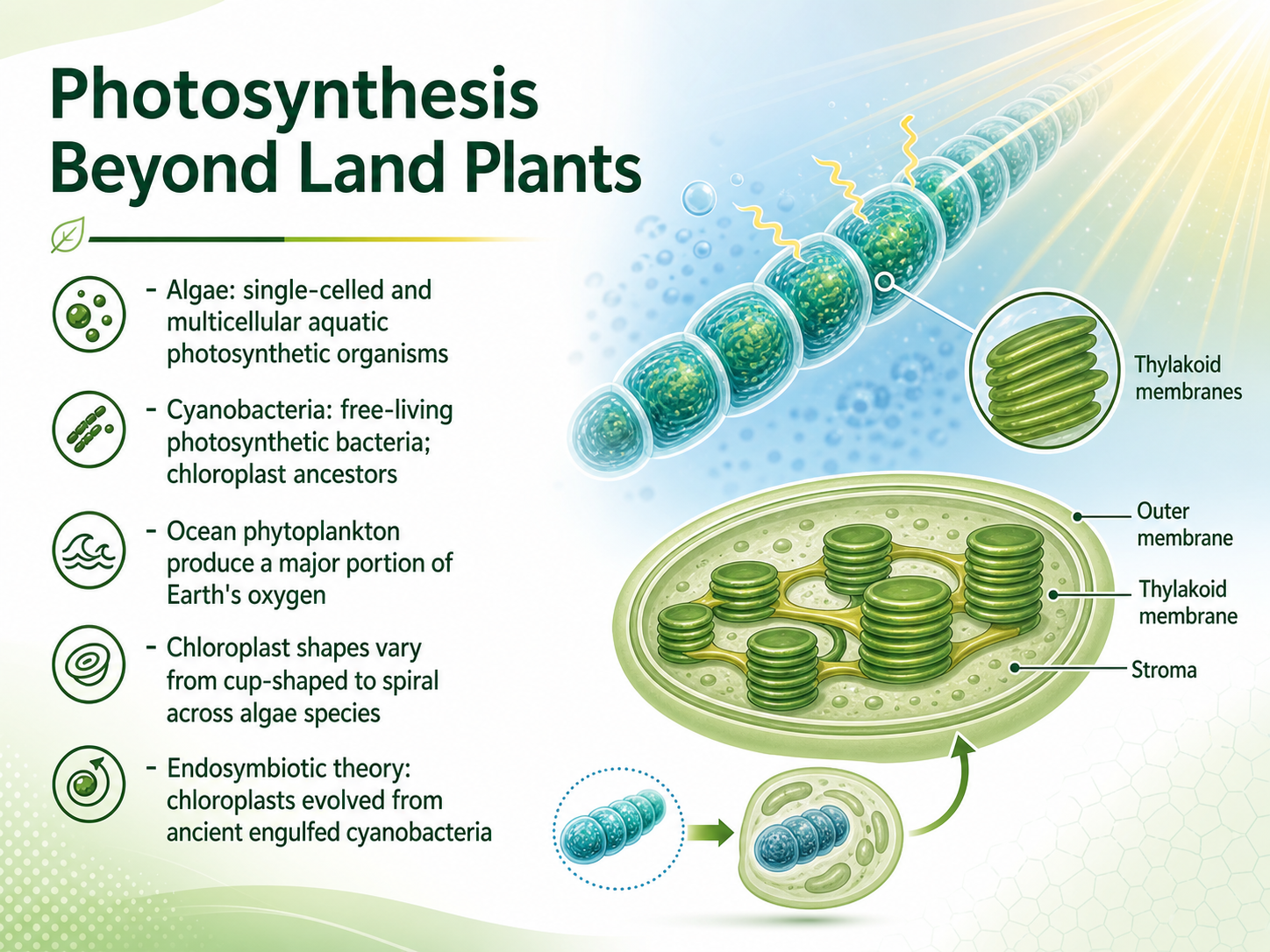 Photosynthesis Beyond Land Plants