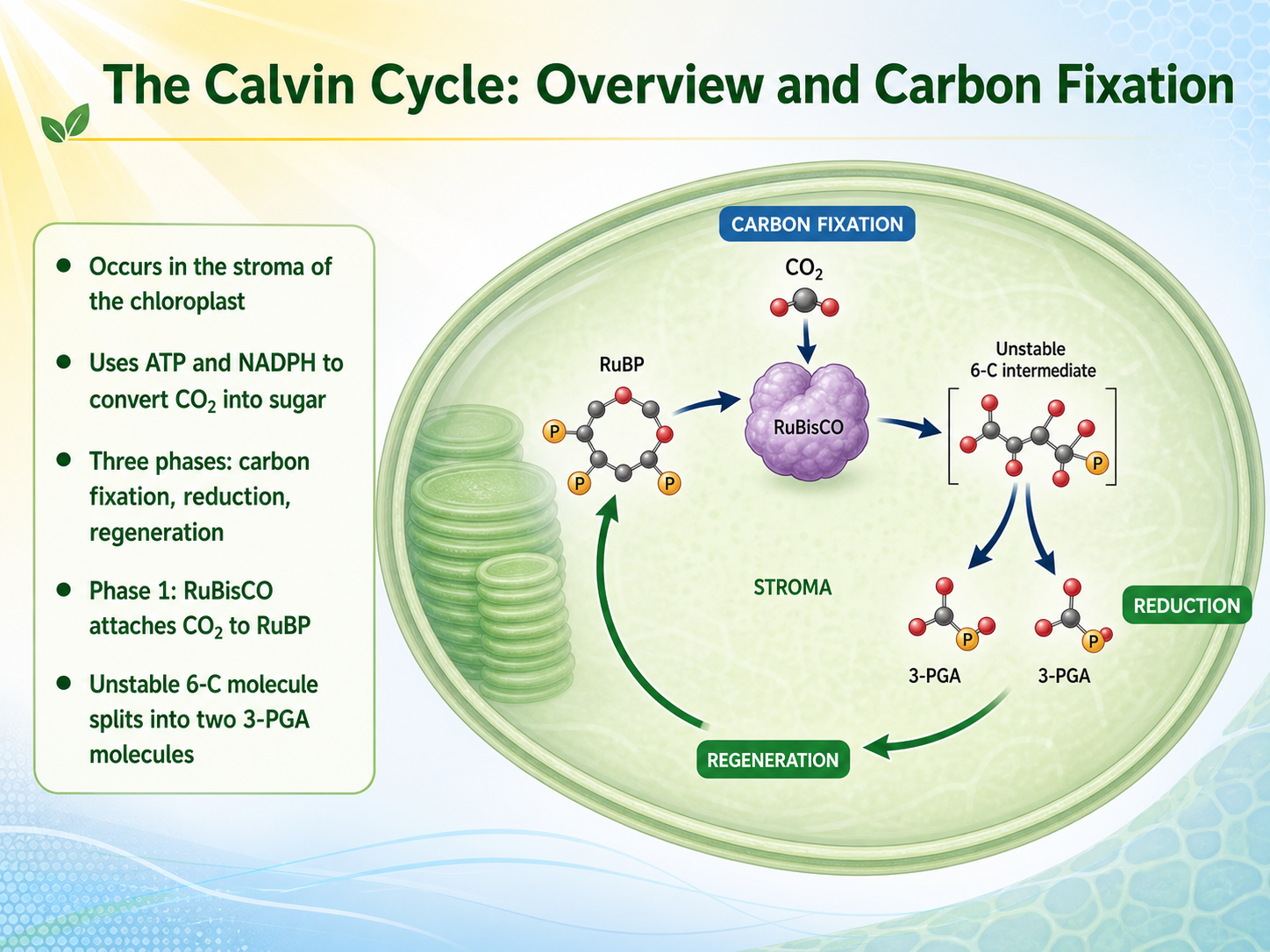 The Calvin Cycle: Overview and Carbon Fixation