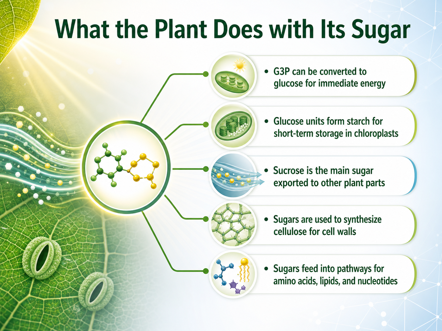 What the Plant Does with Its Sugar