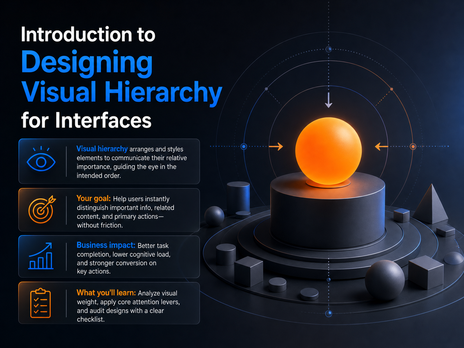 Visual Hierarchy Design for Interfaces