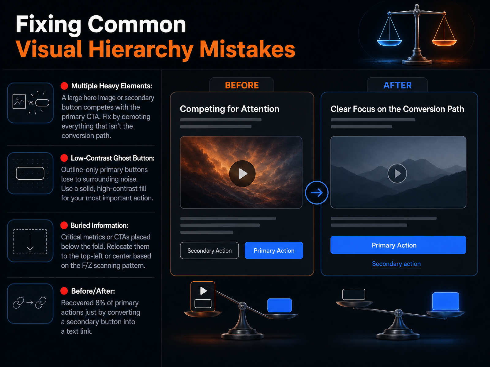 Fixing Common Visual Hierarchy Mistakes