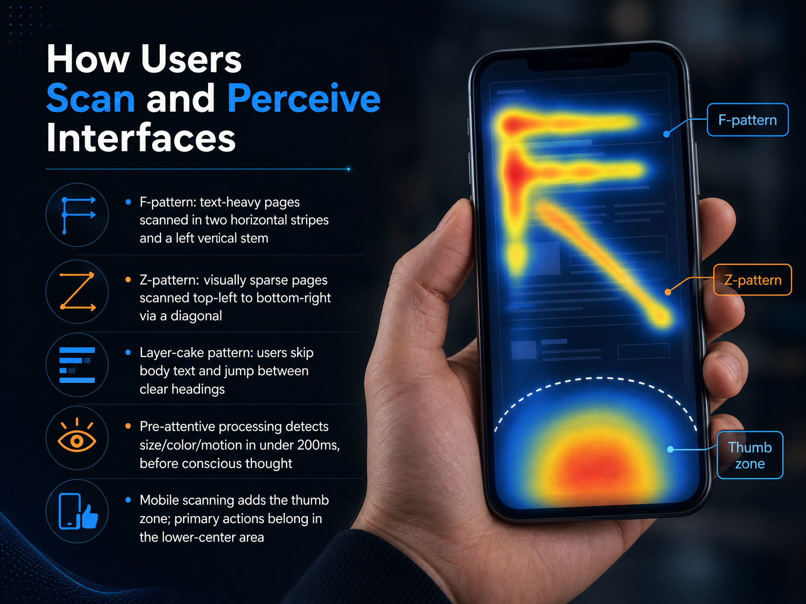 How Users Scan and Perceive Interfaces