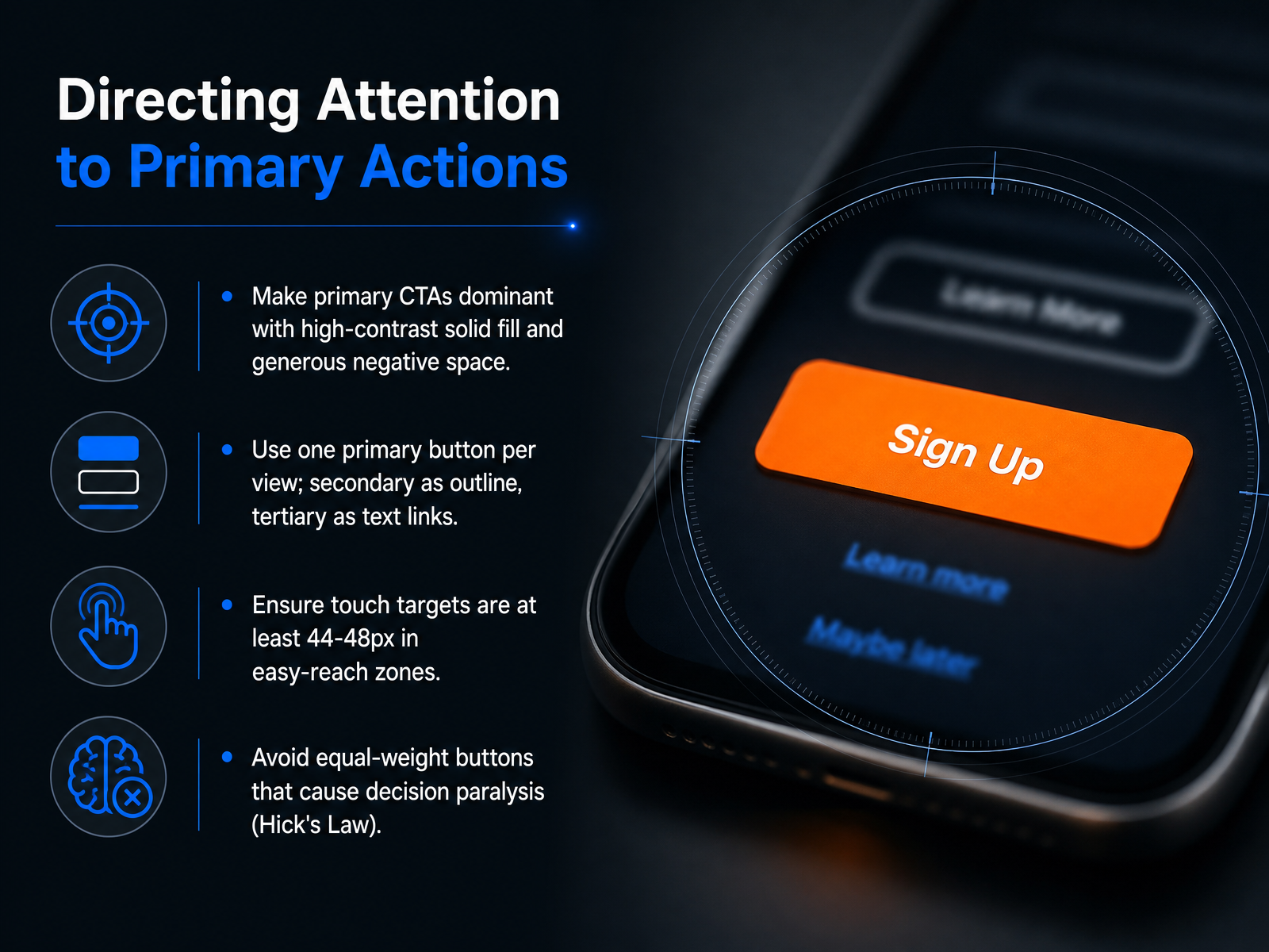 Directing Attention to Primary Actions