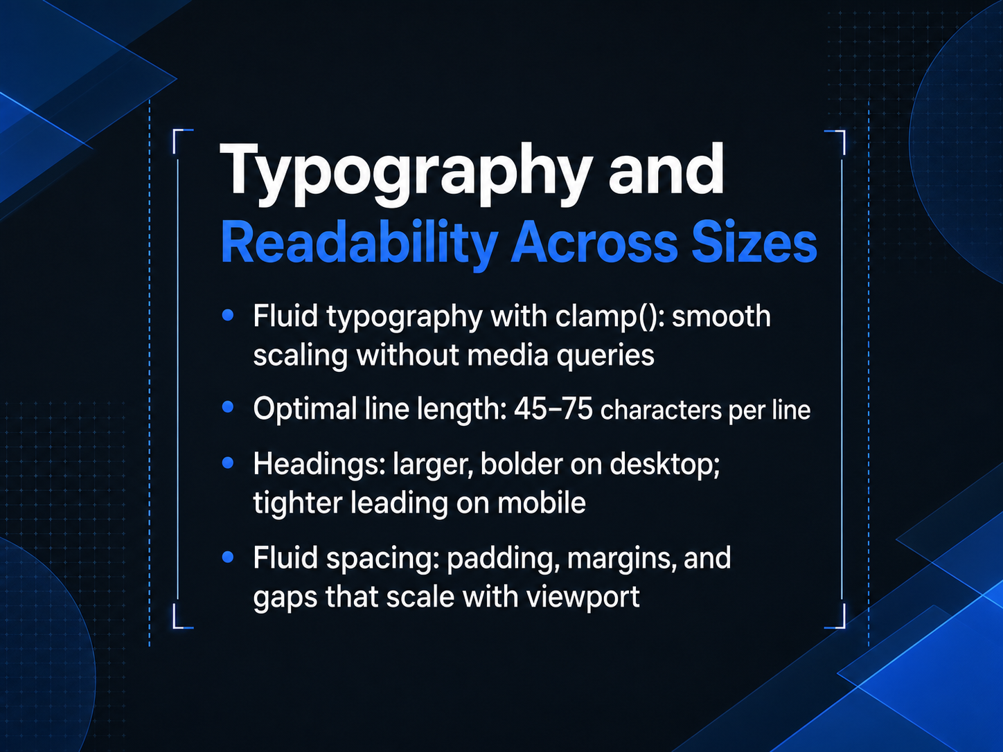 Typography and Readability Across Sizes