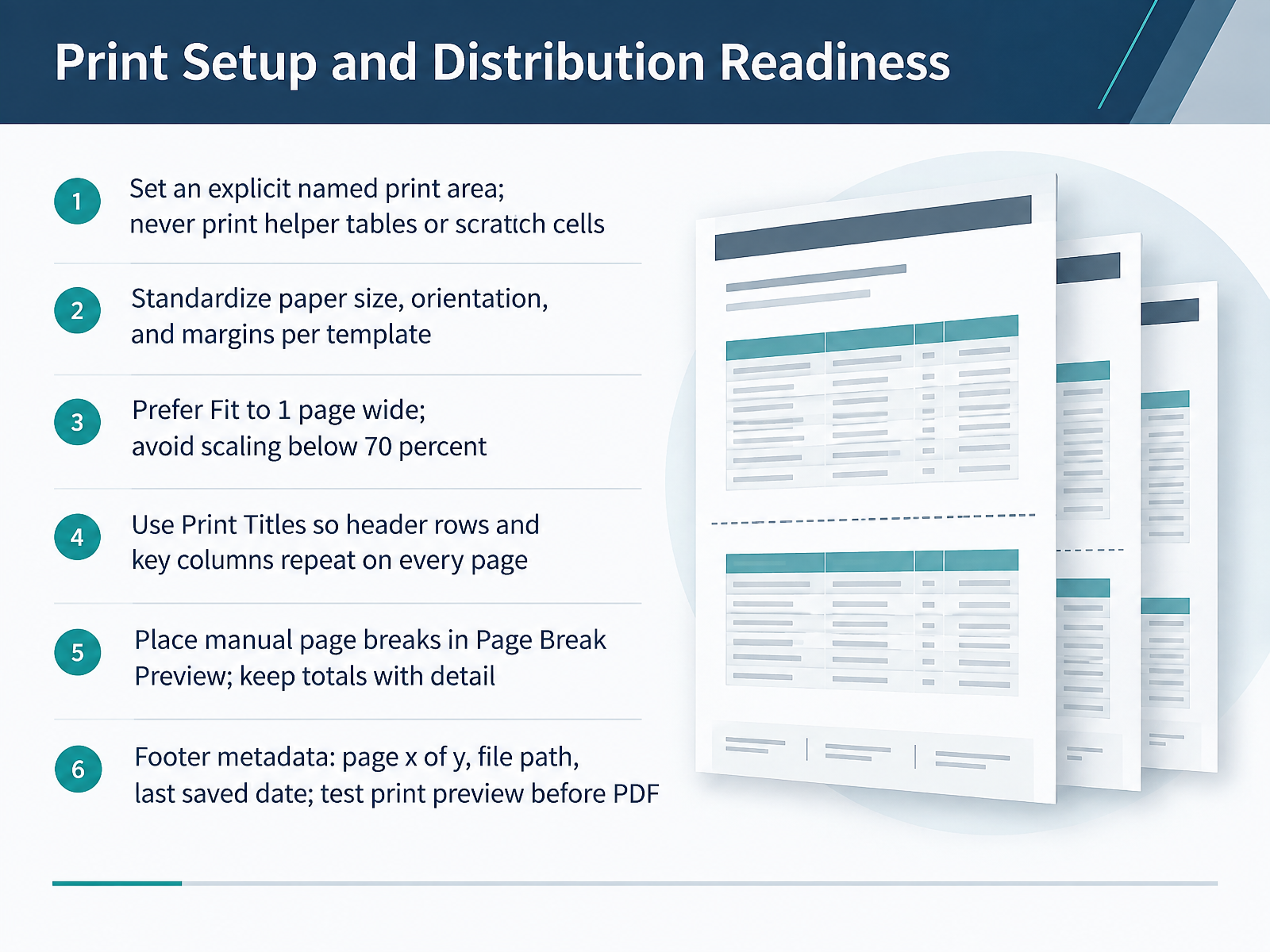Print Setup and Distribution Readiness