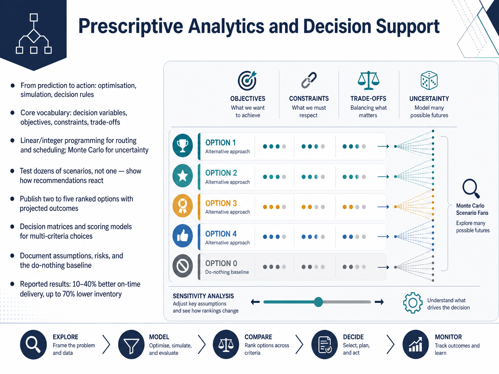 Prescriptive Analytics and Decision Support