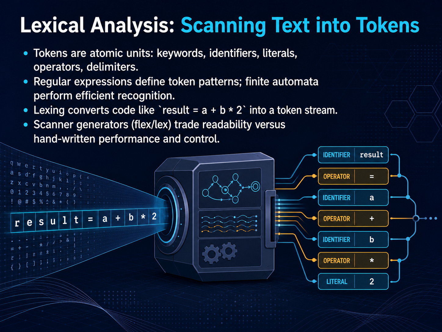 Lexical Analysis: Scanning Text into Tokens