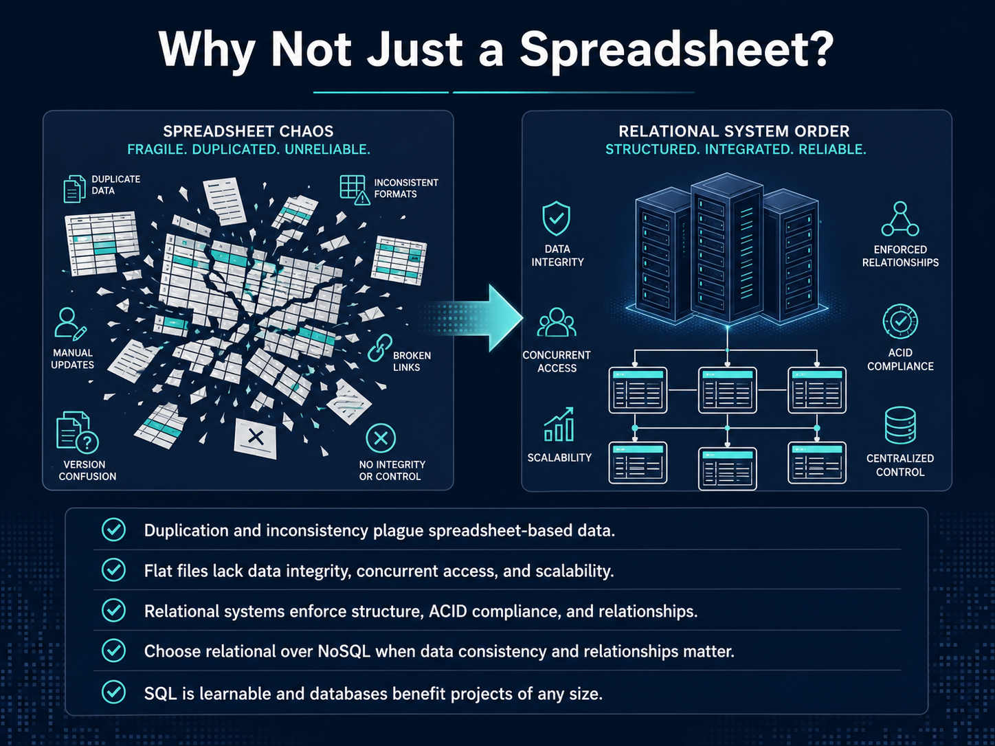 Why Not Just a Spreadsheet?