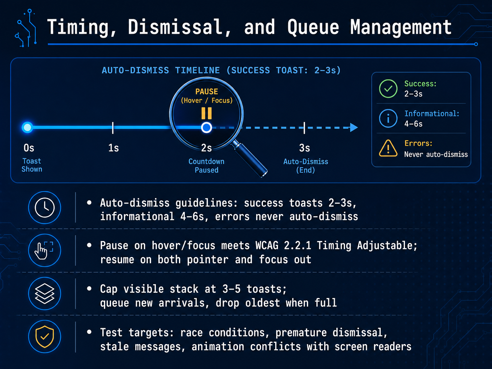 Timing, Dismissal, and Queue Management