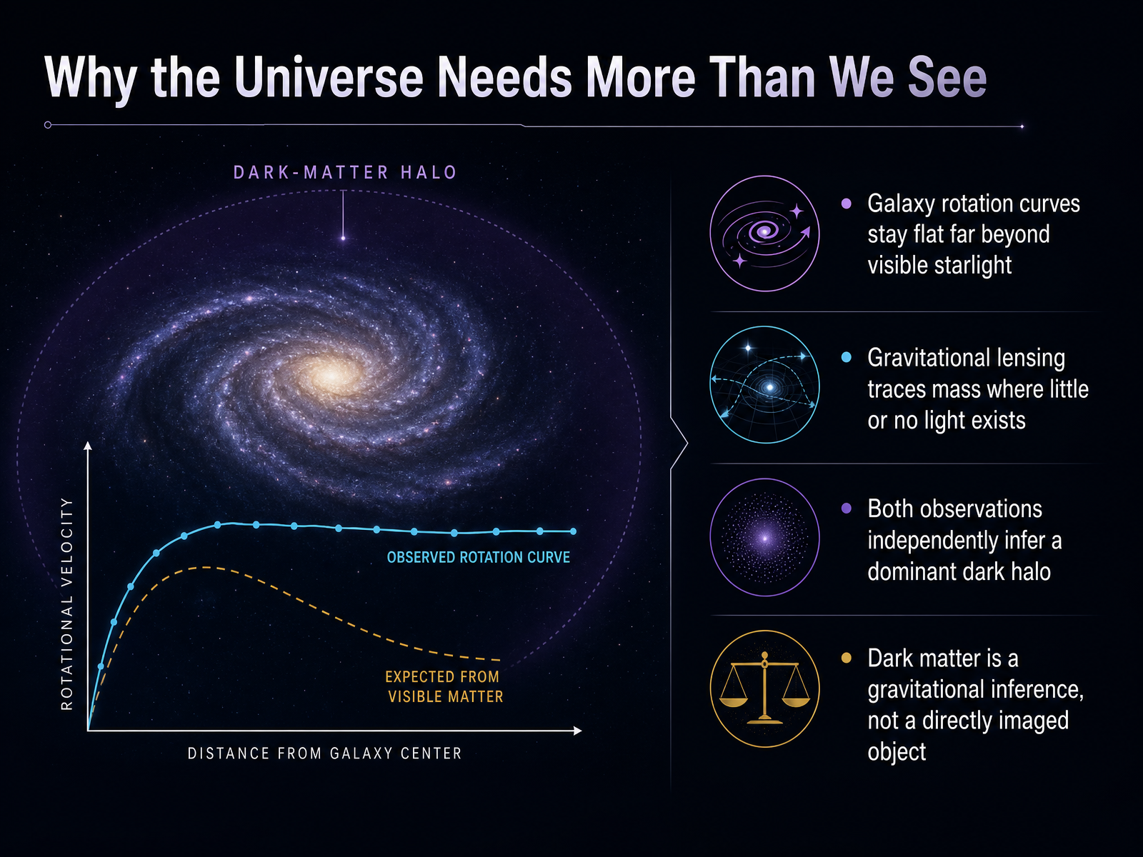 Why the Universe Needs More Than We See