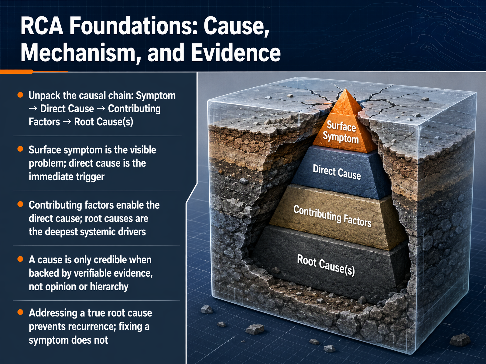RCA Foundations: Cause, Mechanism, and Evidence
